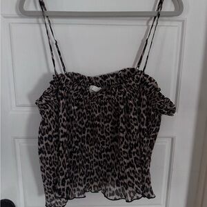 H&M Leopard Print Camisole Top